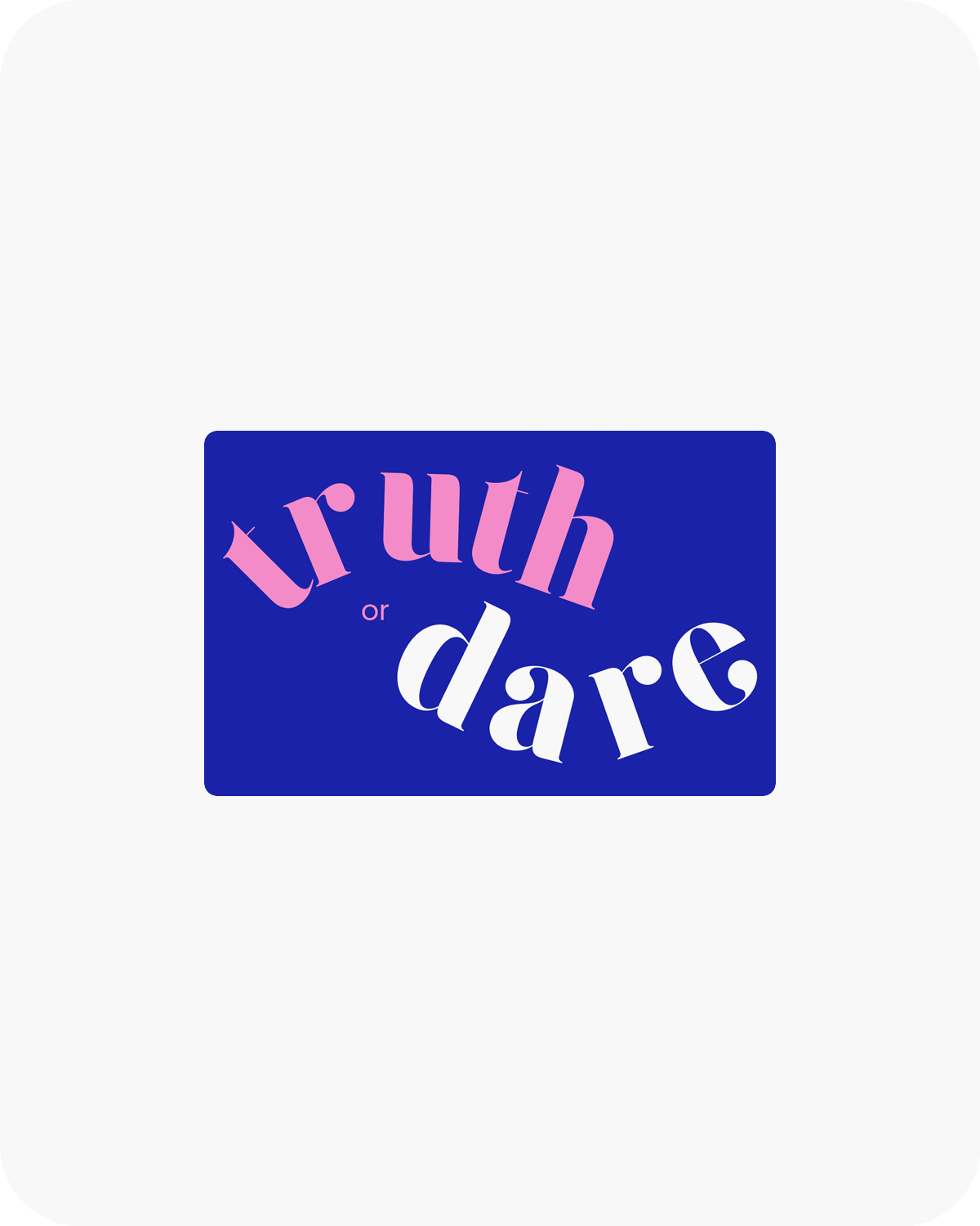 truth or dare card game