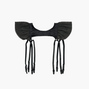 fancy suspender - Fannie - black