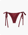 spicy bow tie thong - Fannie - maroon